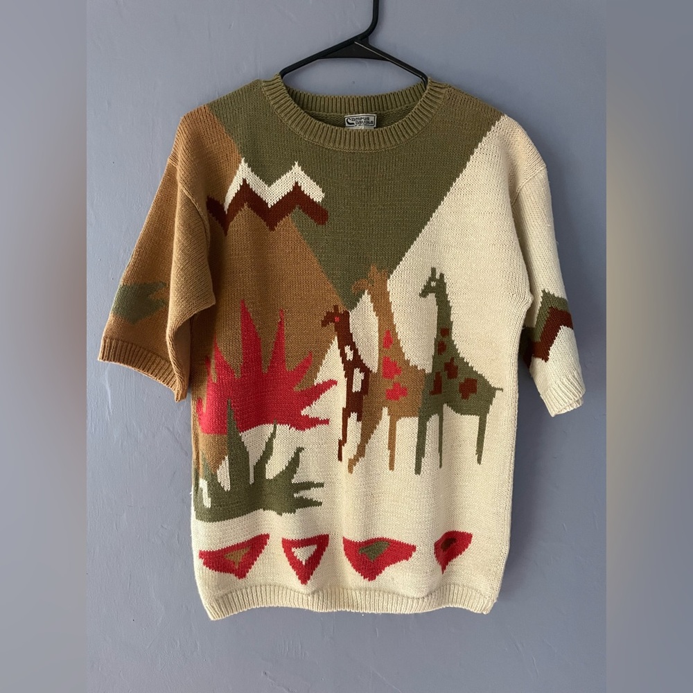 1970s 80s vintage VTG Campus Casuals California knit Short sleeve